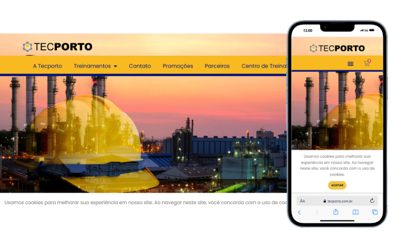 Tecporto - Site para Centro de Treinamentos