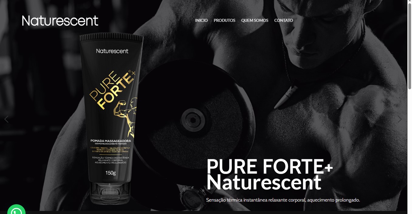 Site para Fabricante de Cosméticos