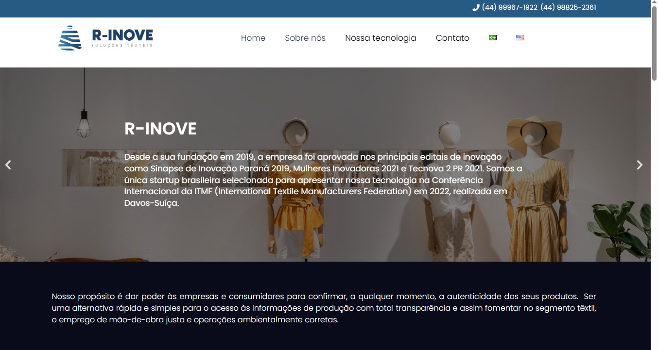 Website para Startup de Inovação
