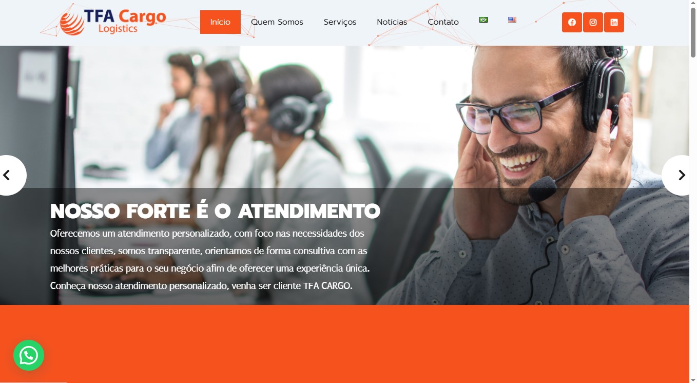 Site para Empresa de Logística